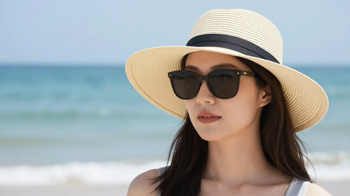 Beach Hat and Sunglasses Look
