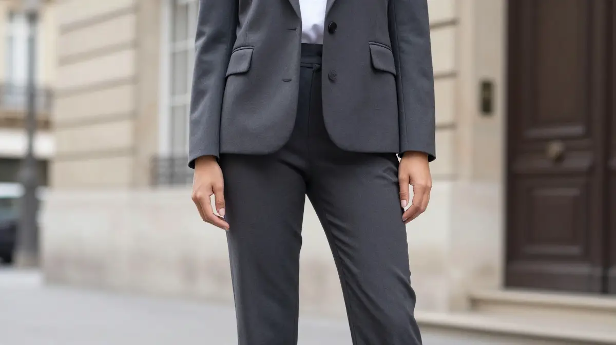 Blazer with Straight Leg Pants