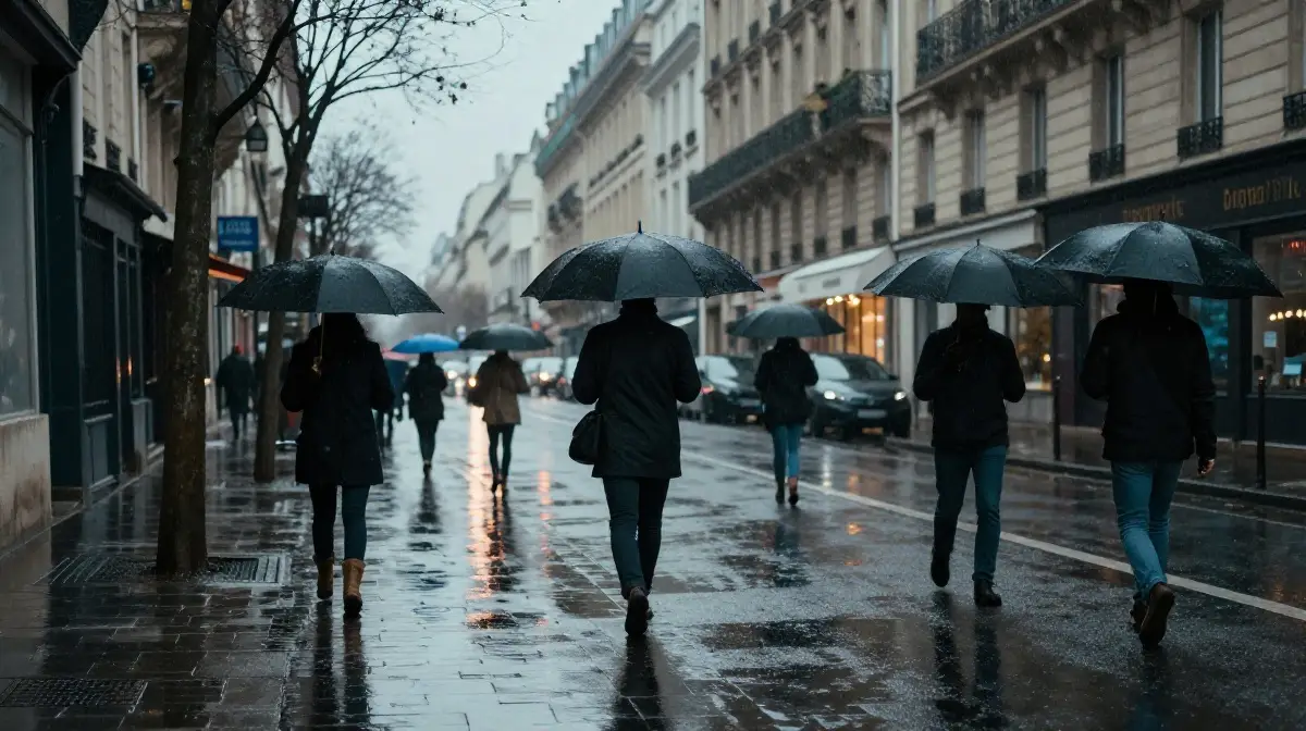 Capture Rainy Paris Scenes