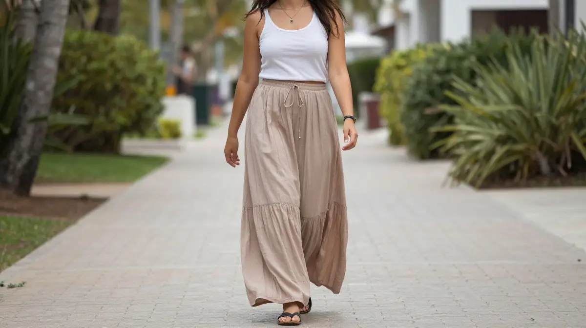 Casual Maxi Skirts with Tops