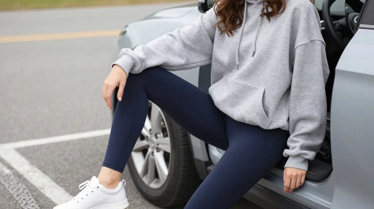 Classic Leggings and Oversized Hoodie