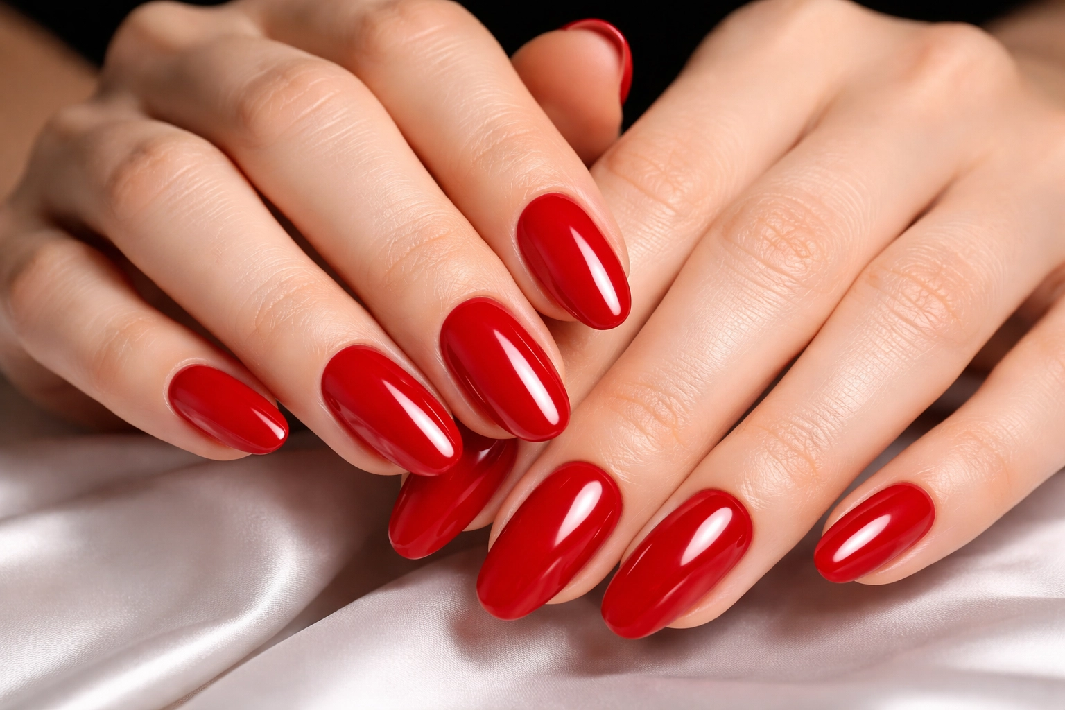 Classic Red Nails