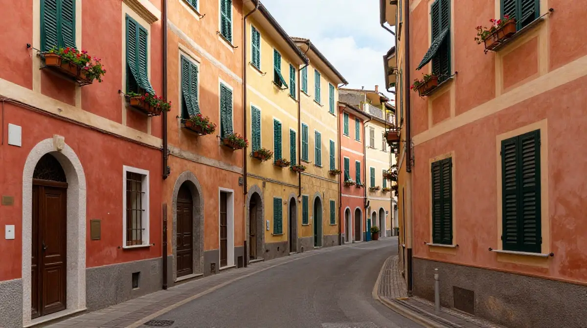 Colorful Facades of Via Roma