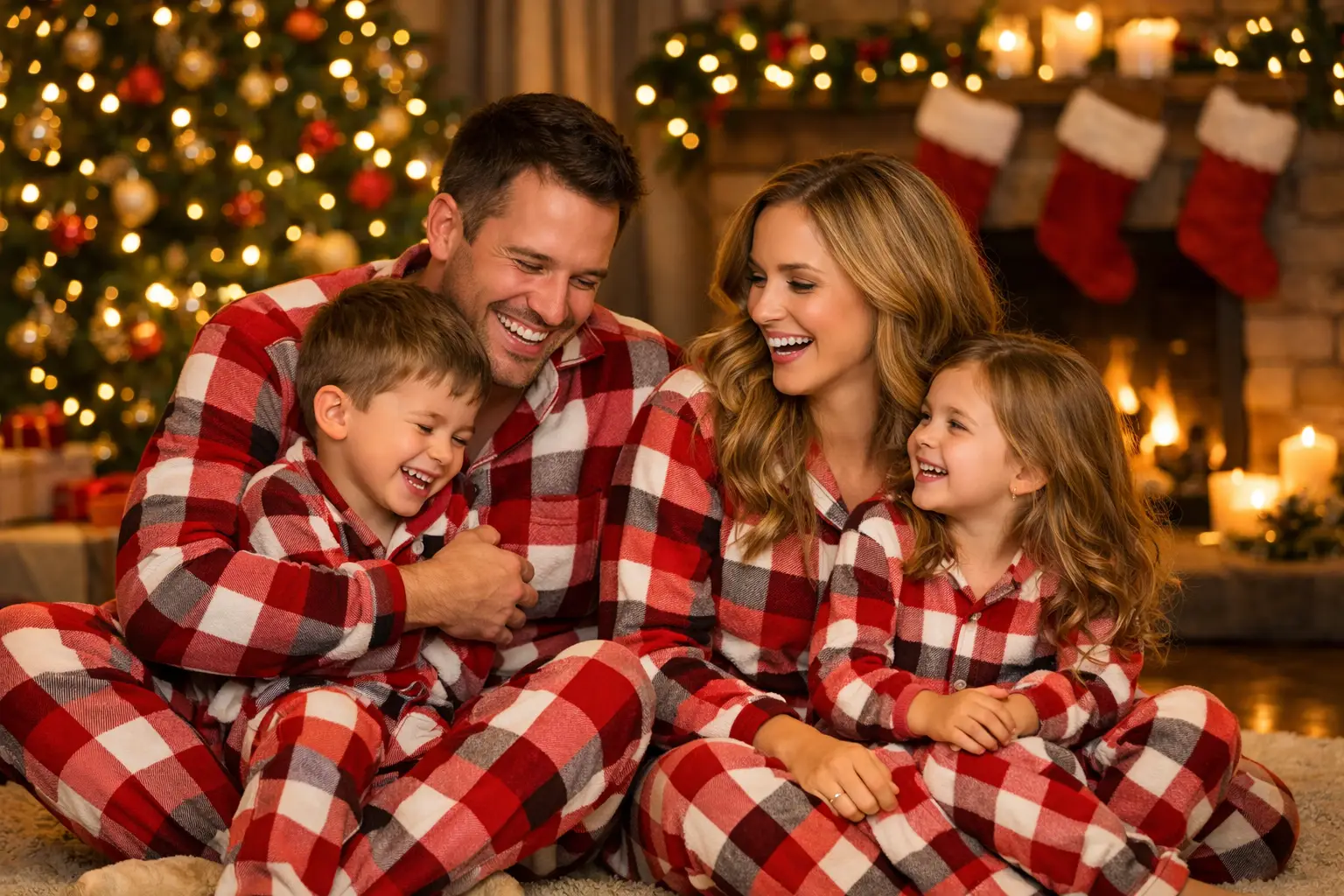 Cozy Pajama Family Photo