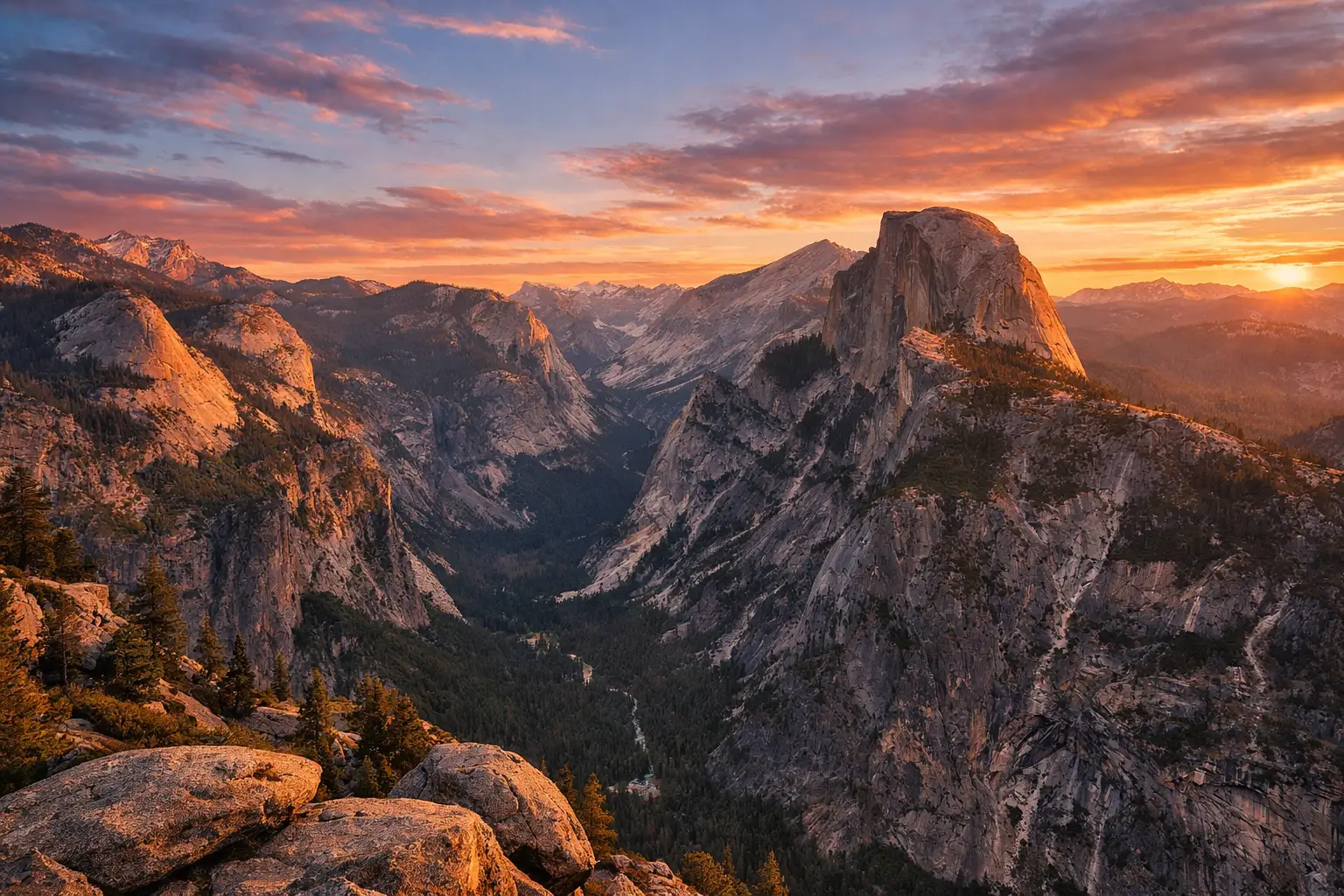 Drive to Glacier Point