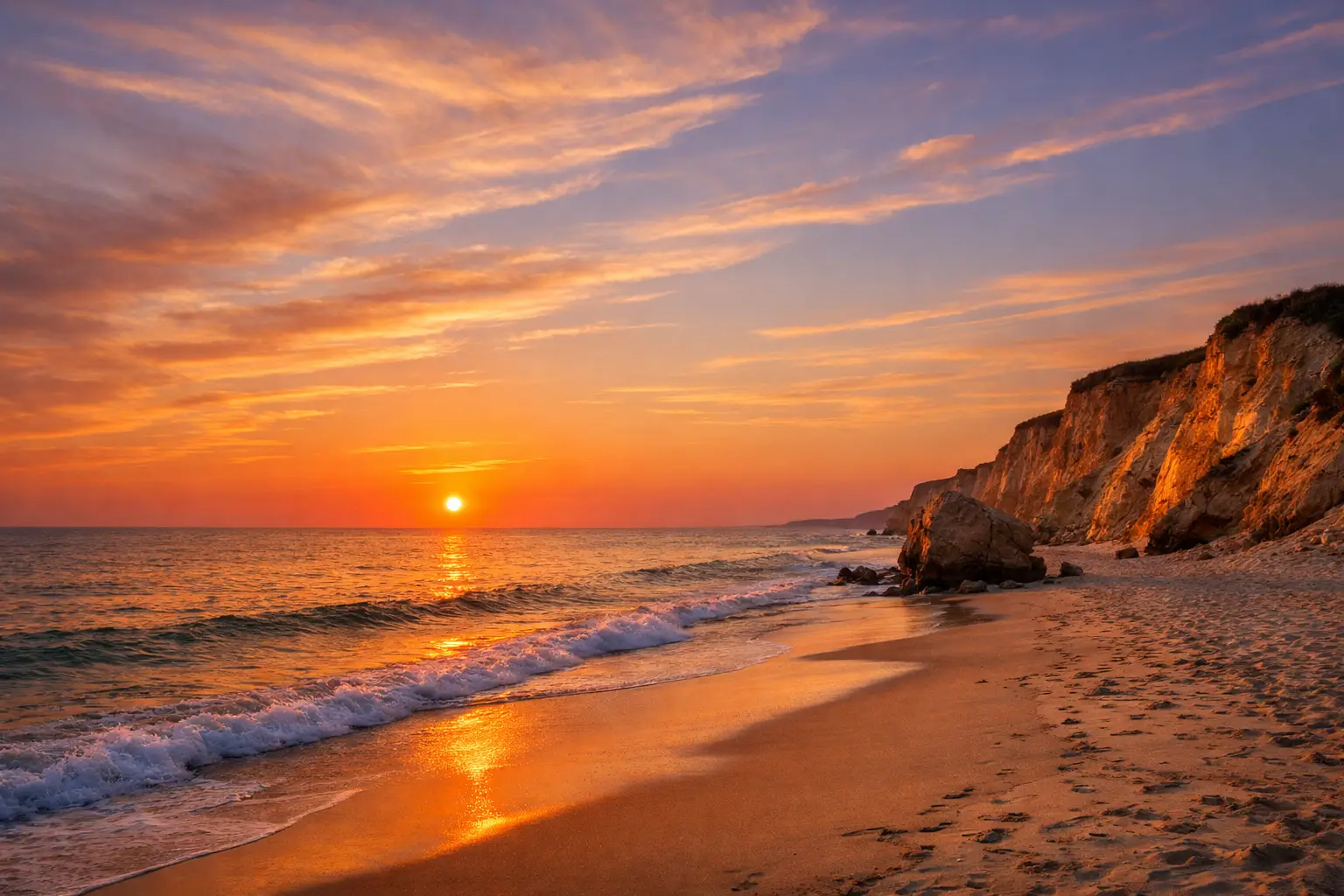 Enjoy Sunset at Lucy Vincent Beach