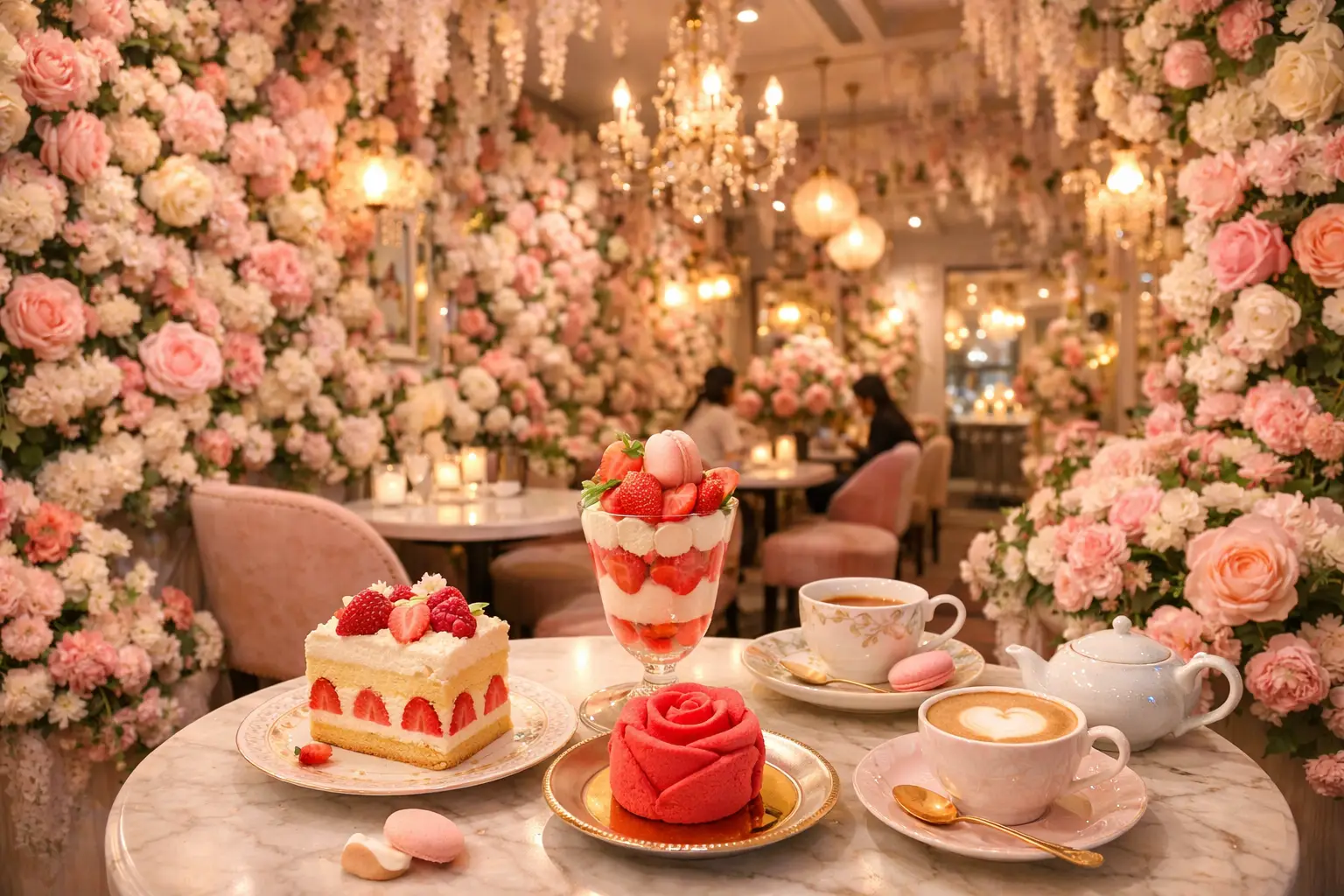 Floral Garden Cafe Dreamy Ambiance in Omotesando