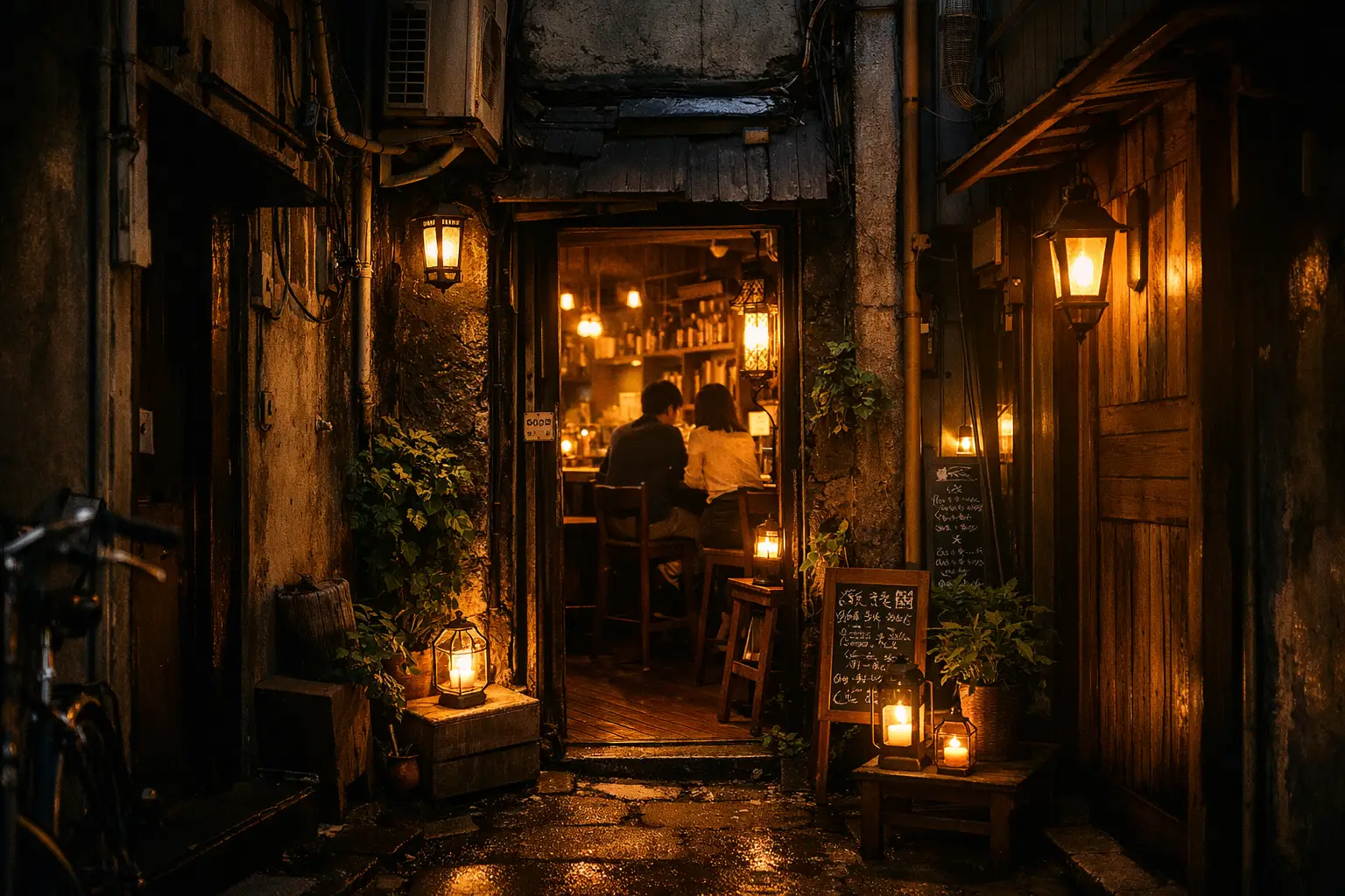 Hidden Alley Cafe Secret Spot in Tokyo