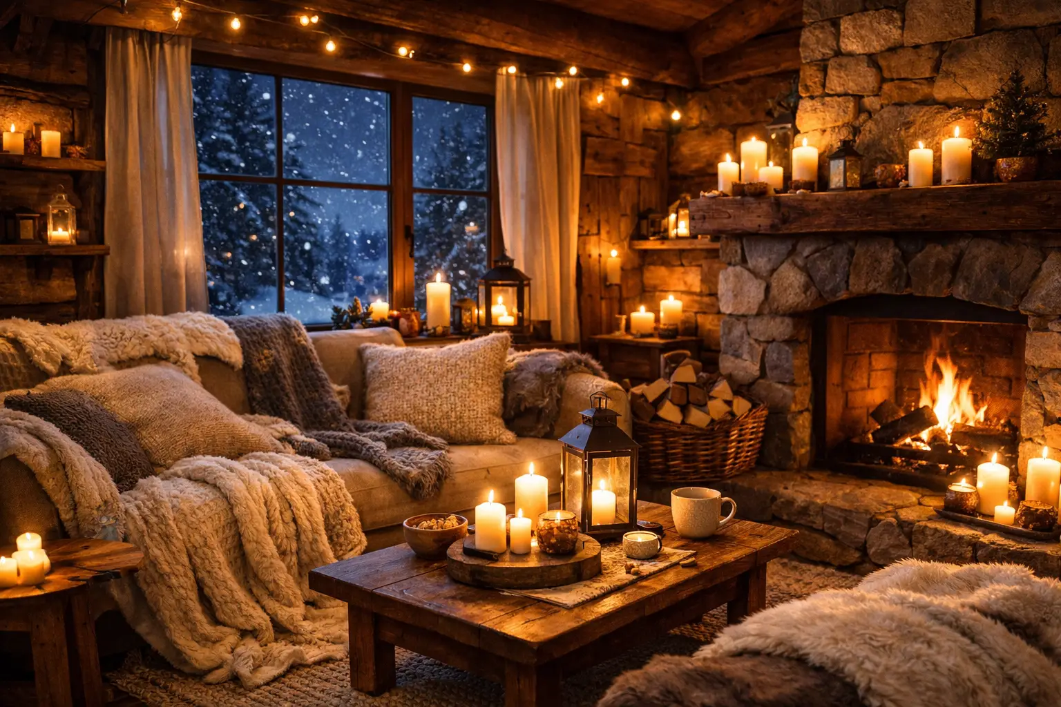 Hygge Inspired Cozy Cabin Stay