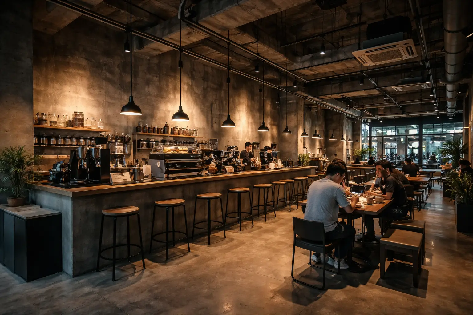Industrial Style Coffee Spot in Shibuya