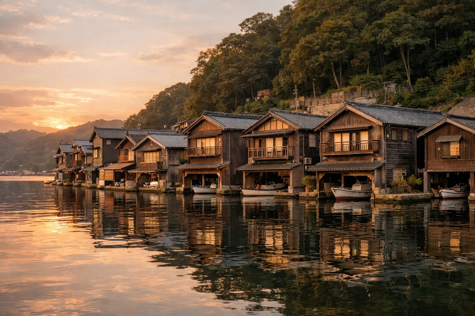Ine Funaya Boat Houses by the Sea