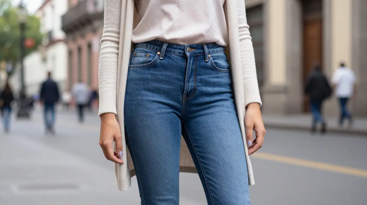 Jeans and Light Top for Mexico City