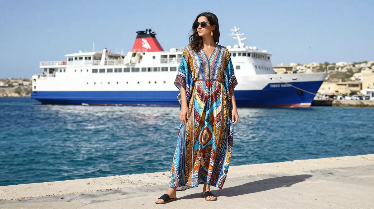 Kaftan Dress for Gozo Day Trip