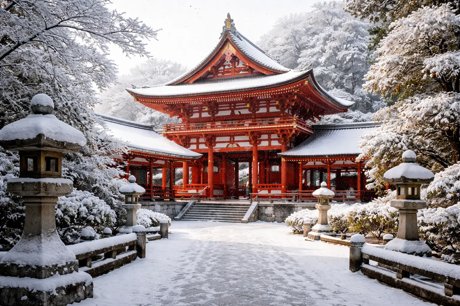 Kyoto Temples in Snow