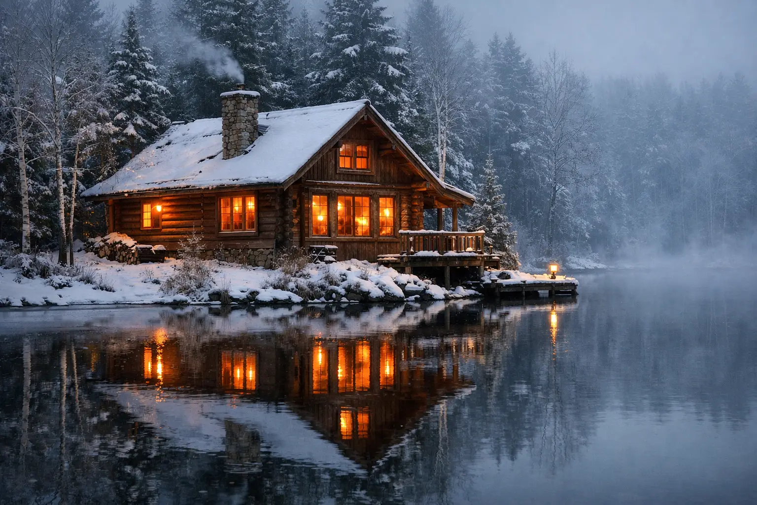 Lakeside Cozy Cabin Escape
