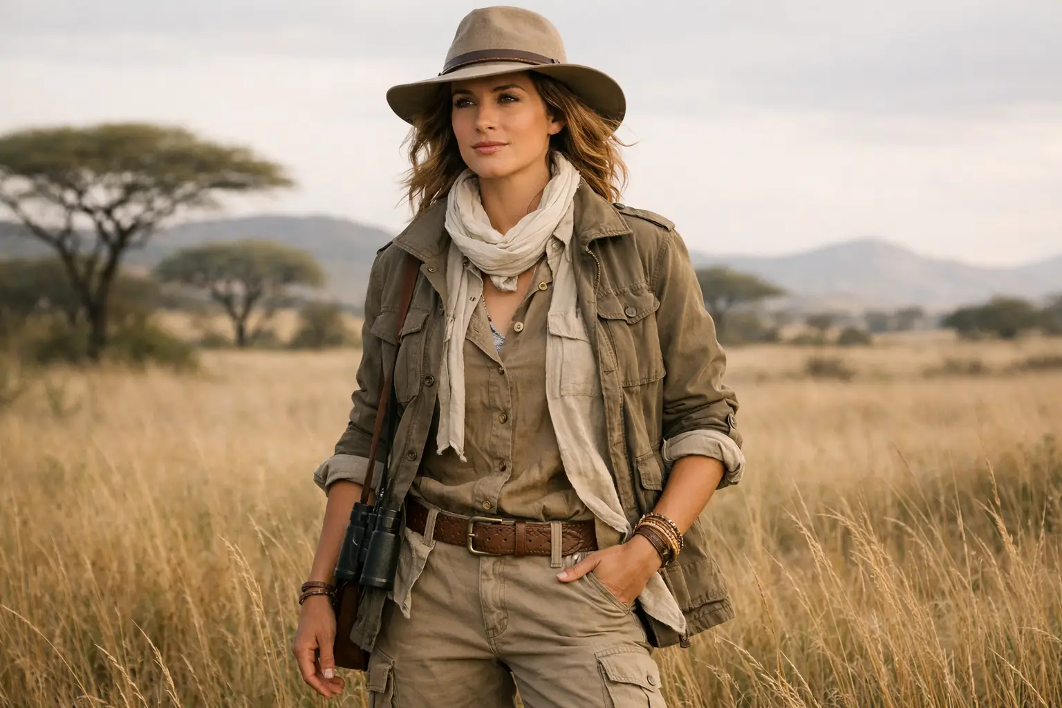 Layered Neutral Tones Outfit