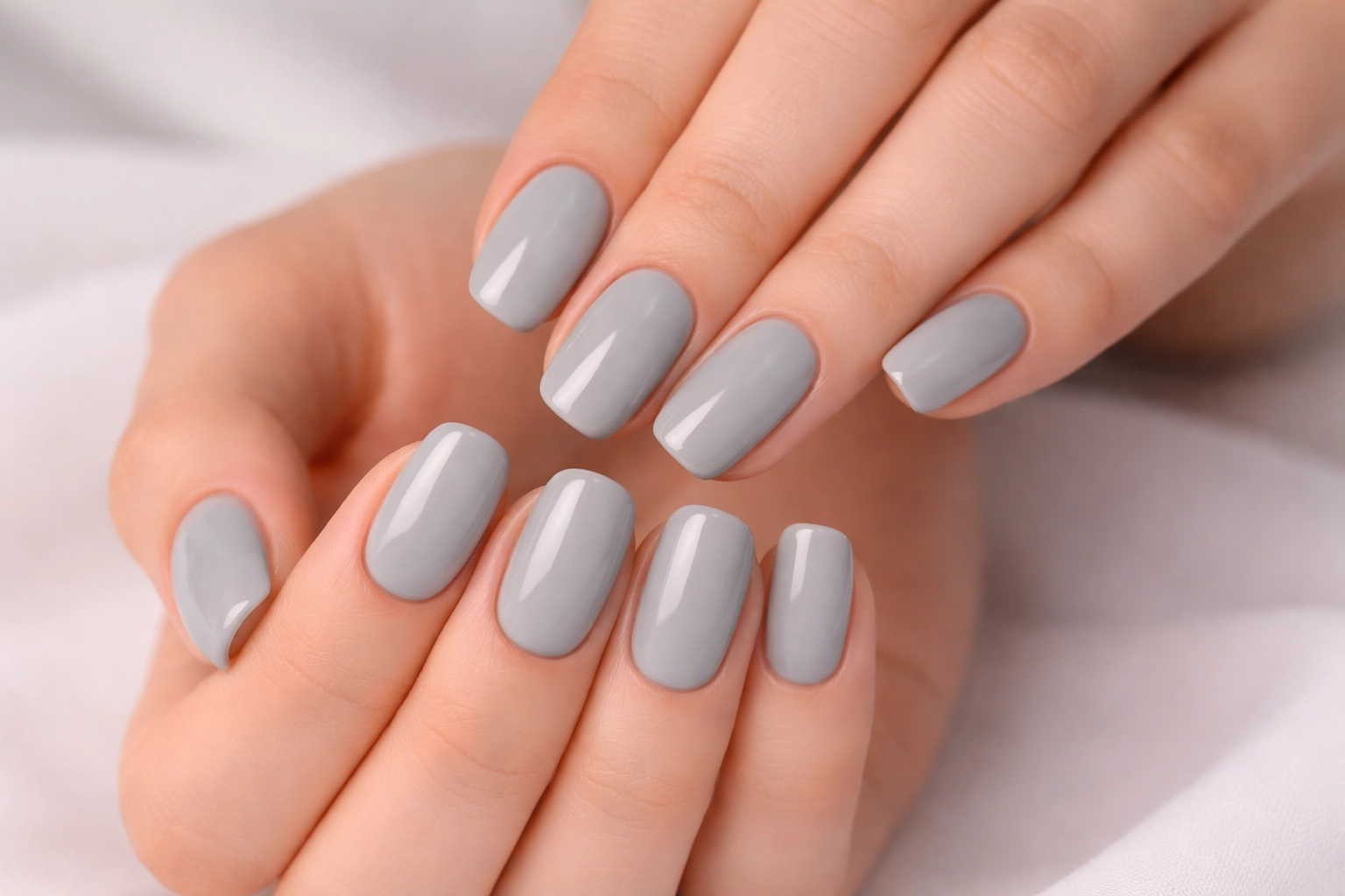 Light Gray Nails