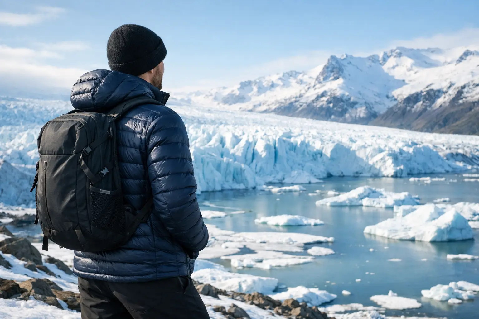 Lightweight Down Jacket Look