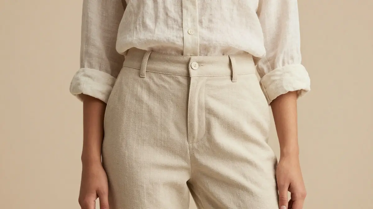 Linen Shirt with Tailored Pants