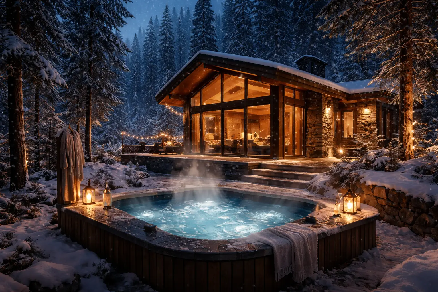 Luxury Hot Tub Cabin Experience