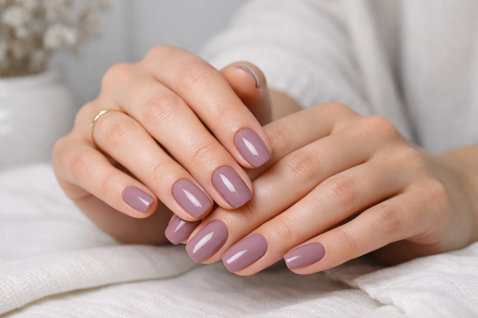 Mauve Nails