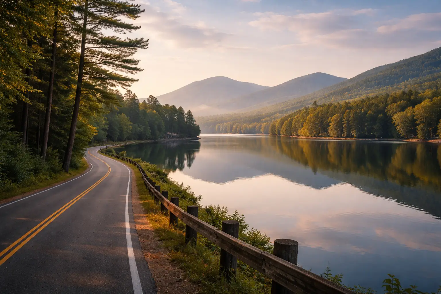 New Hampshire Lakes Region Drive