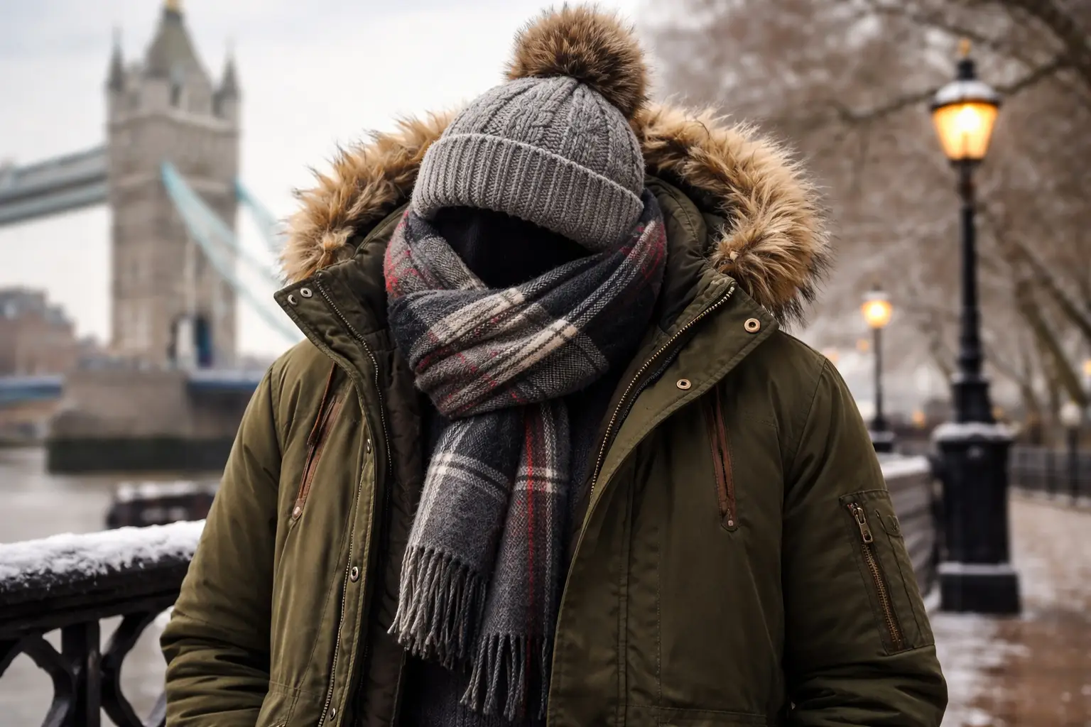 Parka Jacket with Winter Accessories