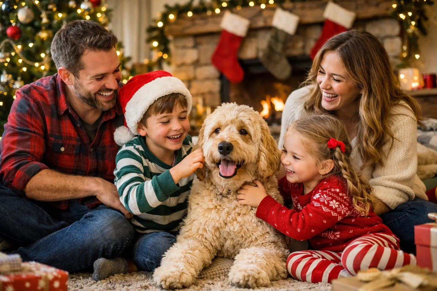 Pet Included Family Photo