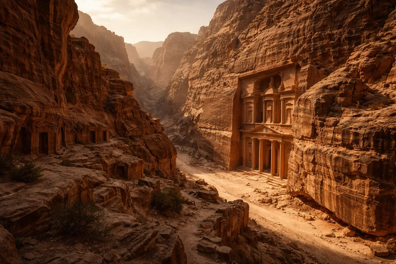 Petra Style Desert Views Jordan