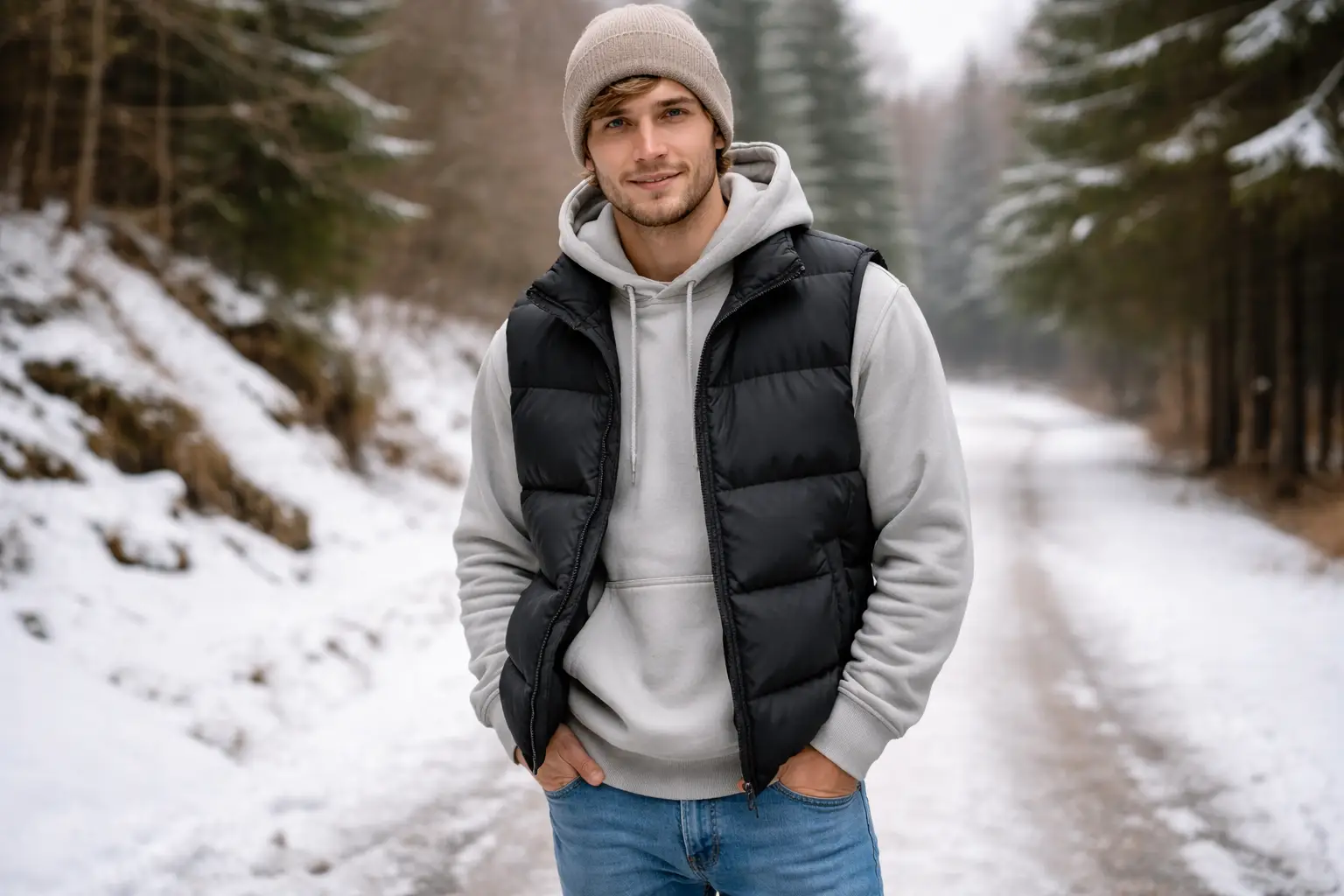 Puffer Vest Casual Style