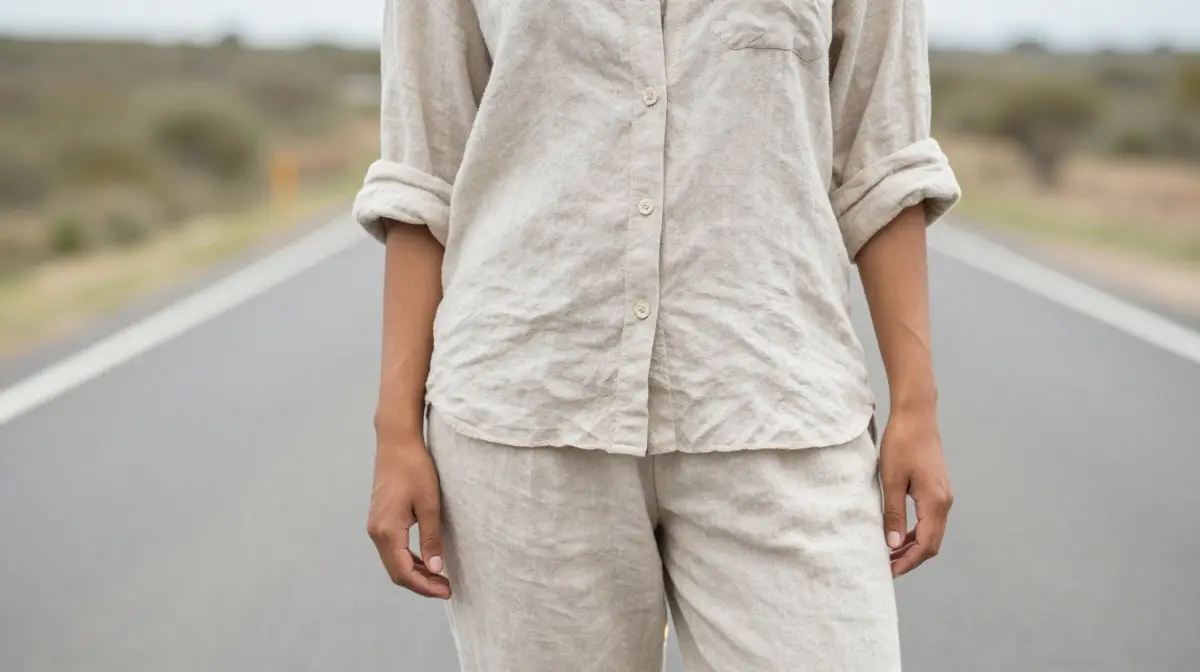 Relaxed Fit Shirt with Linen Pants