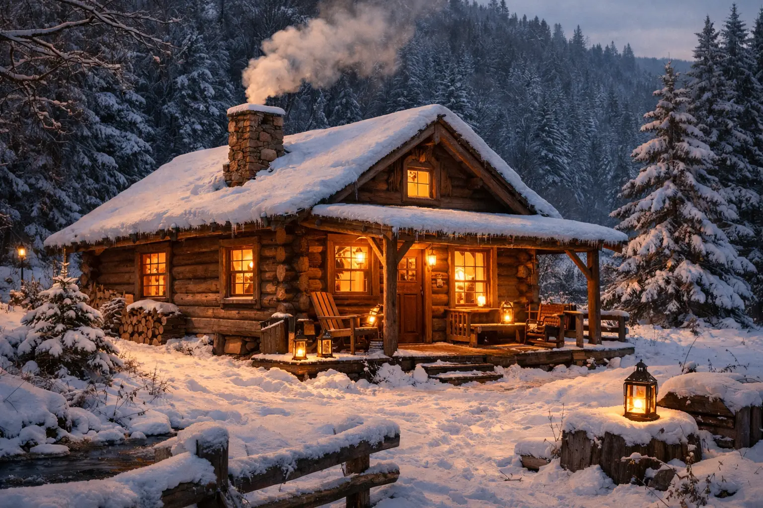 Rustic Wooden Cabin Charm