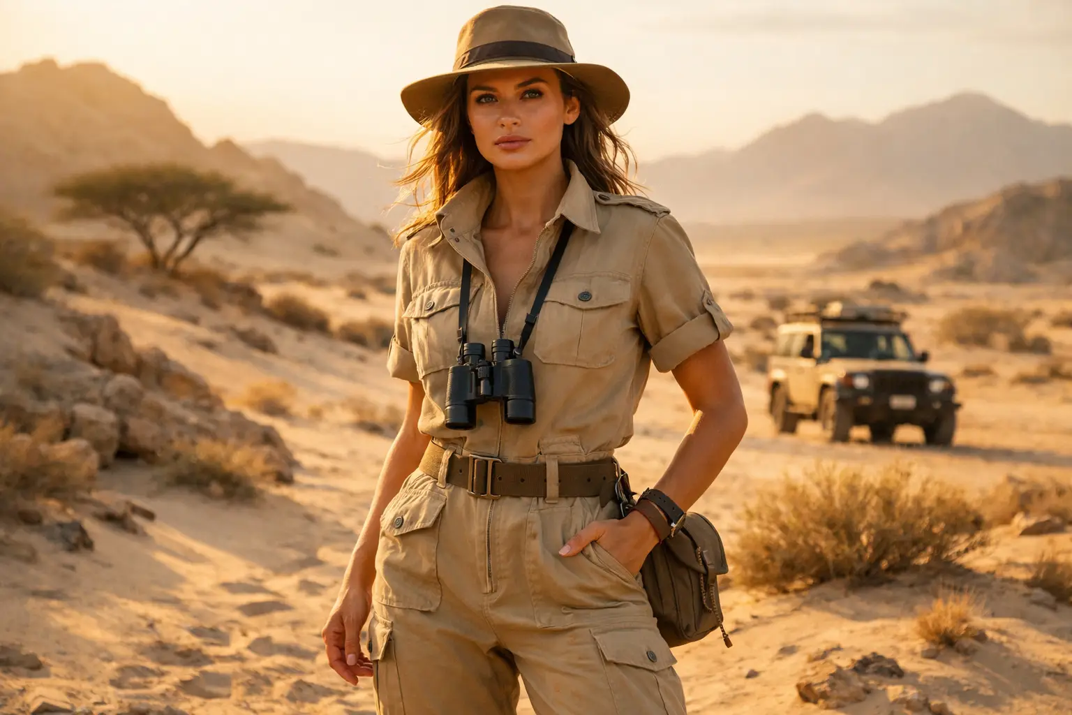 Safari Utility Jumpsuit Style