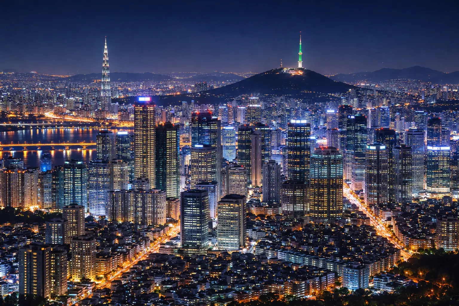 Seoul City Skyline South Korea