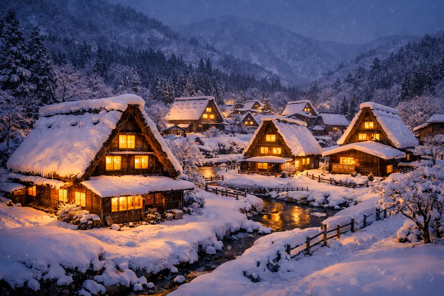 Shirakawa go Snow Village