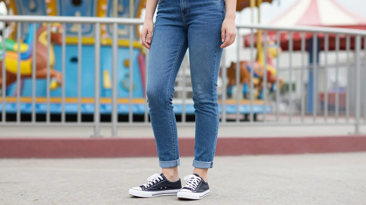 Simple Jeans and Sneakers Look