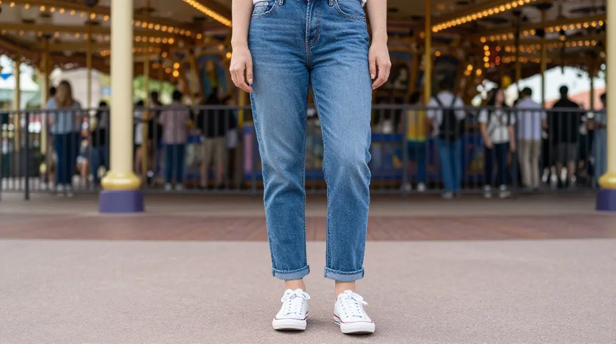 Simple Jeans and Sneakers Look