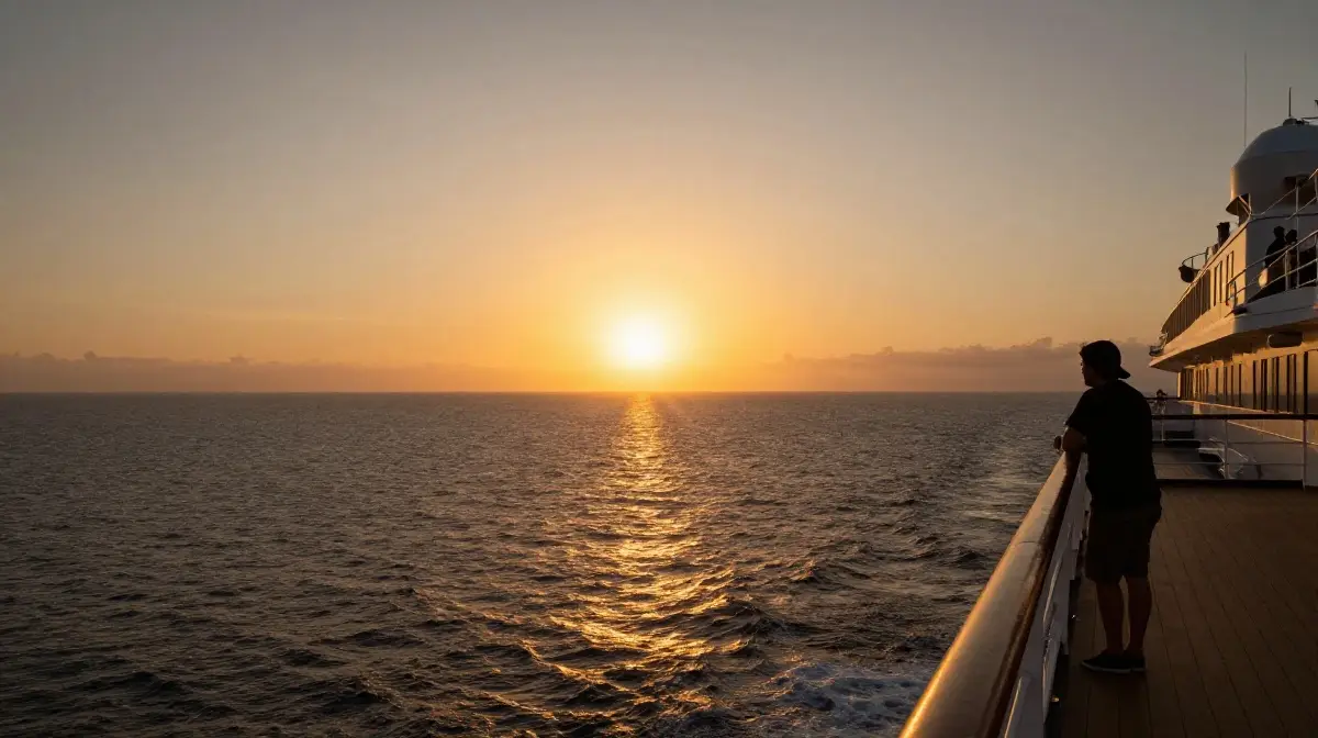 Sunset Over the Ocean