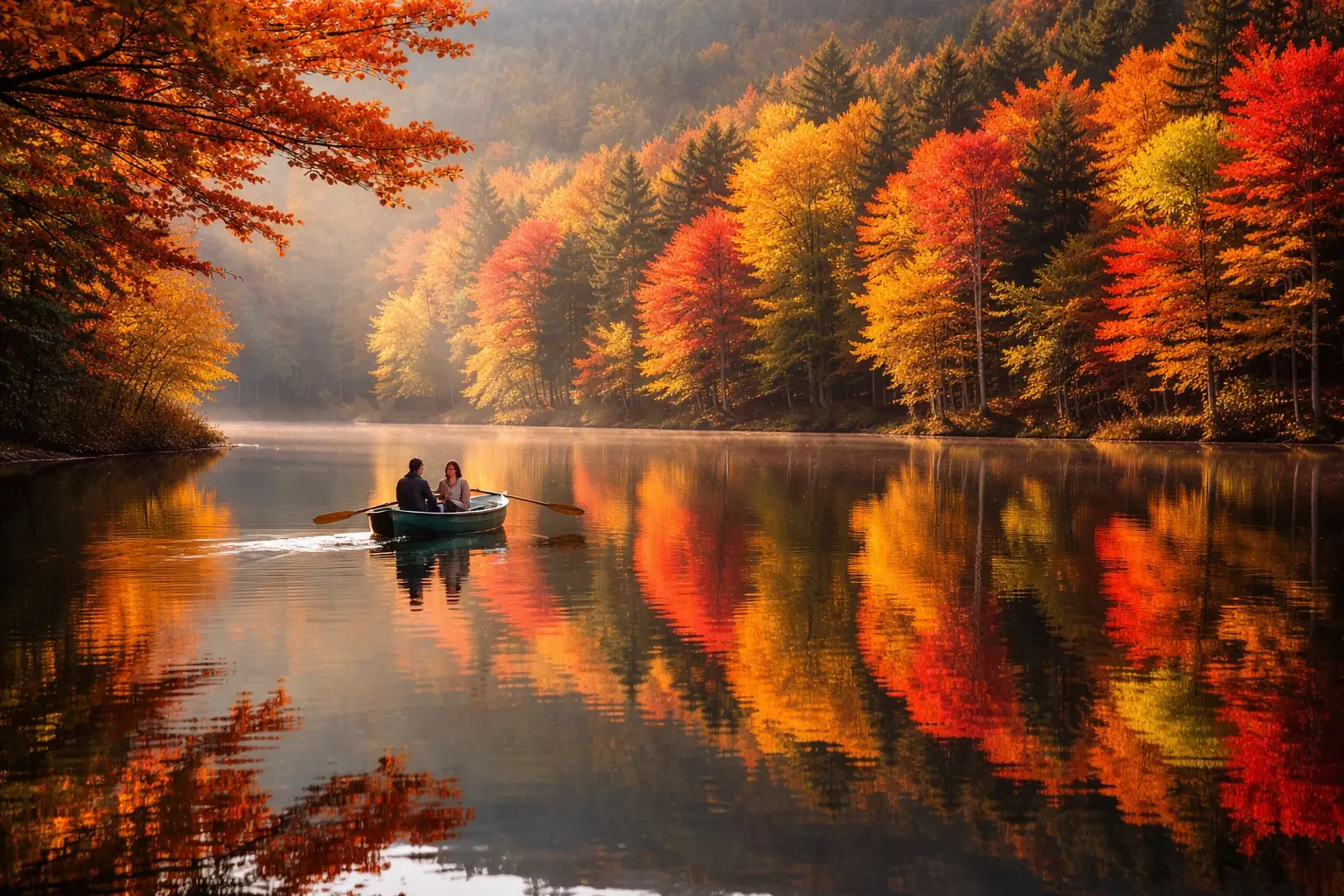 Take a Boat Ride to See Fall Colors