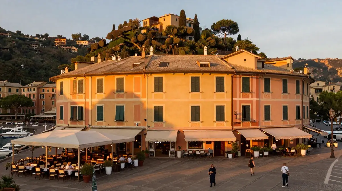 The Portofino Piazzetta at Golden Hour