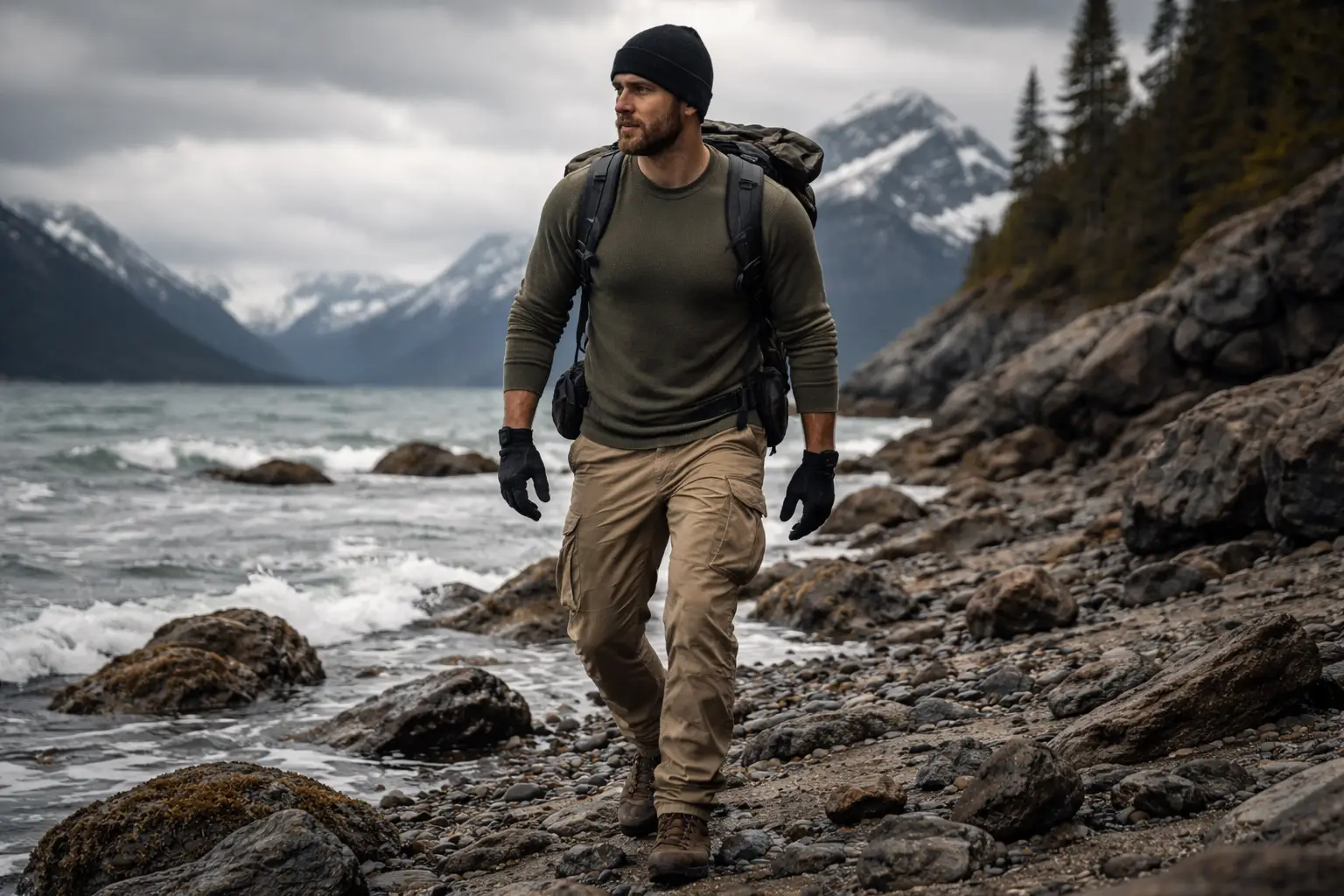 Thermal Top with Cargo Pants
