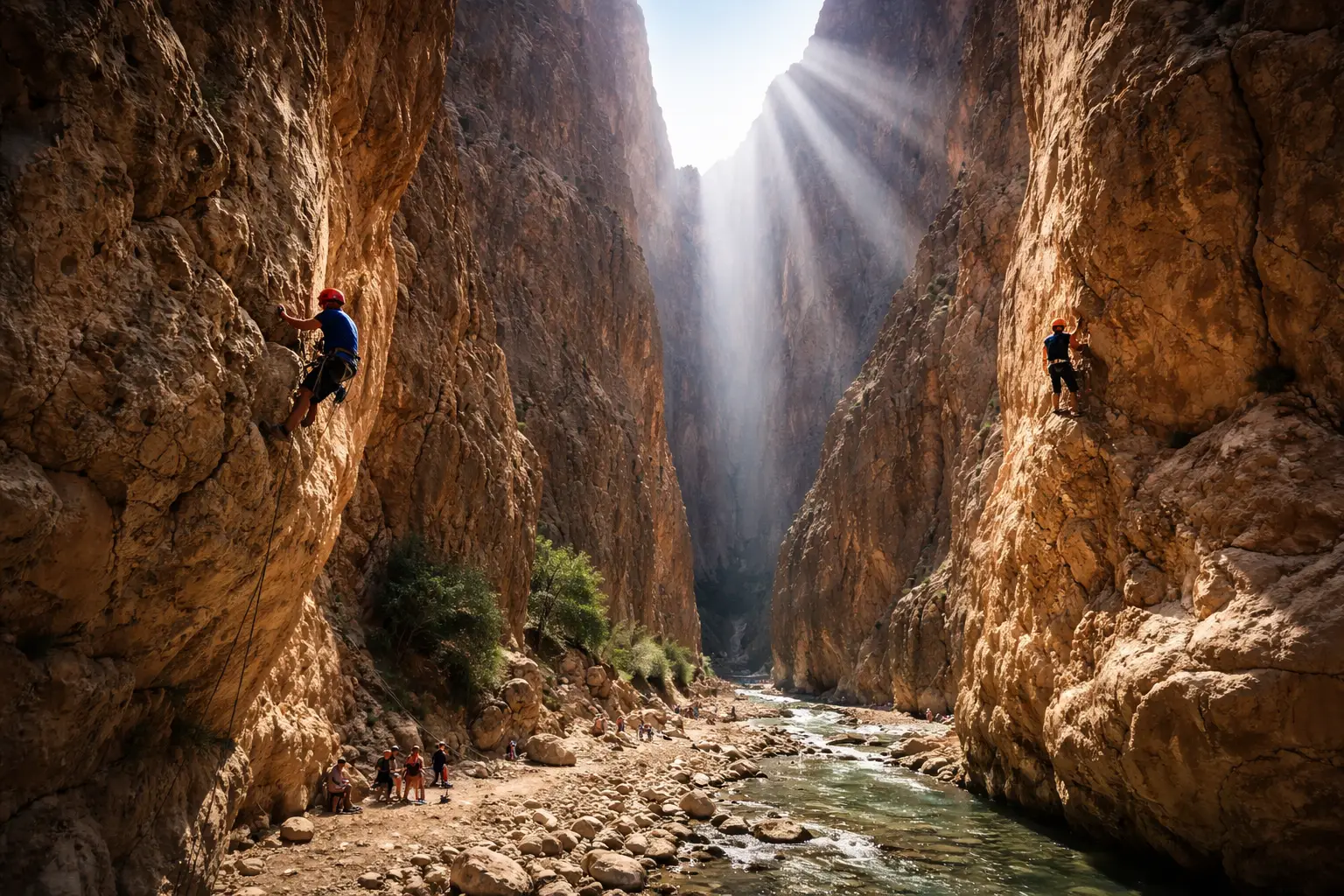 Todra Gorge Towering Canyon Walls