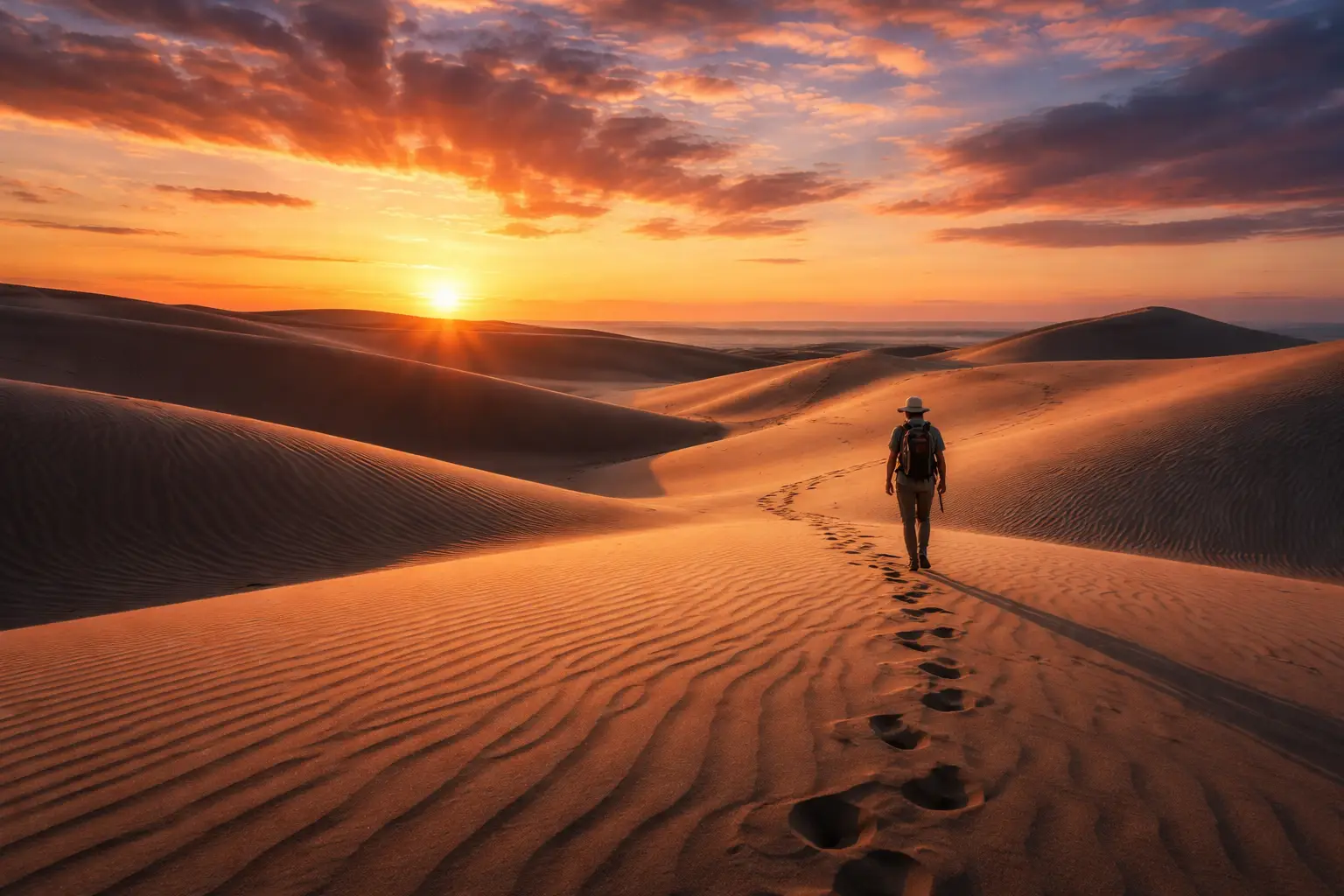 Tottori Sand Dunes Desert Landscape