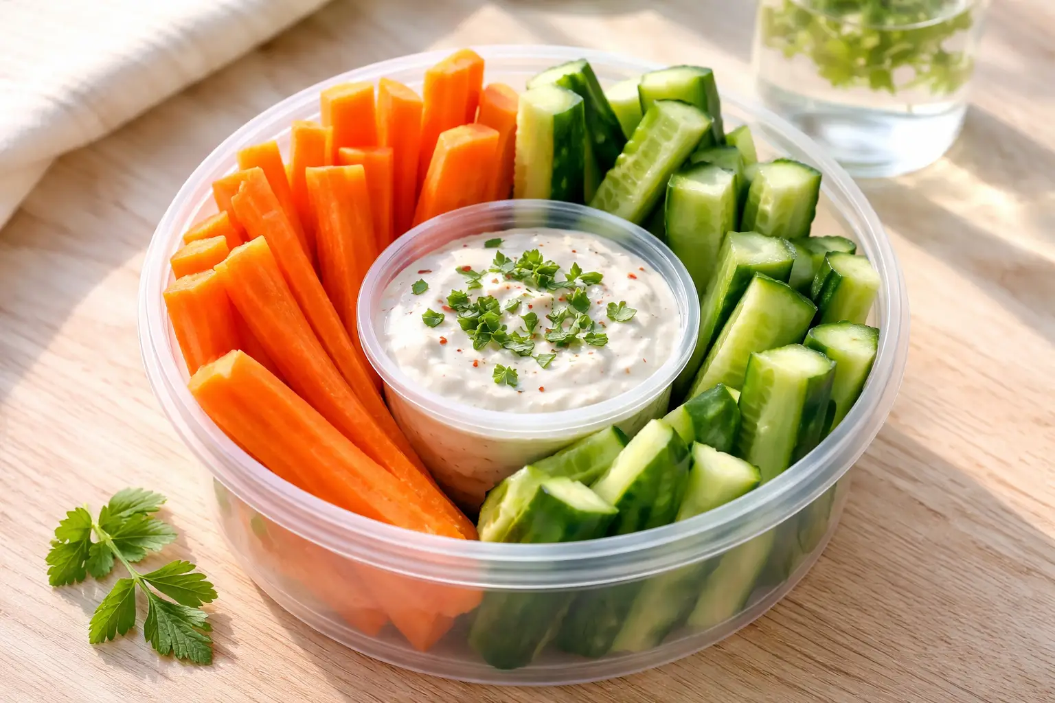 Vegetable Sticks with Dip
