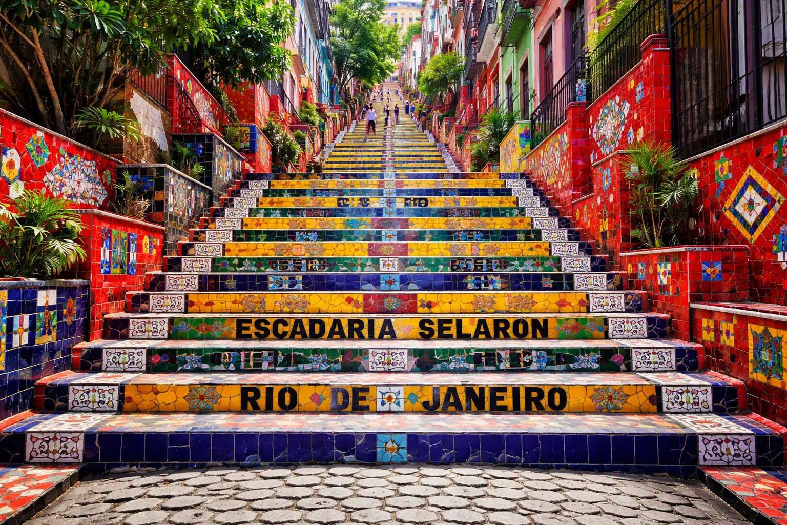 Visit the Selaron Steps
