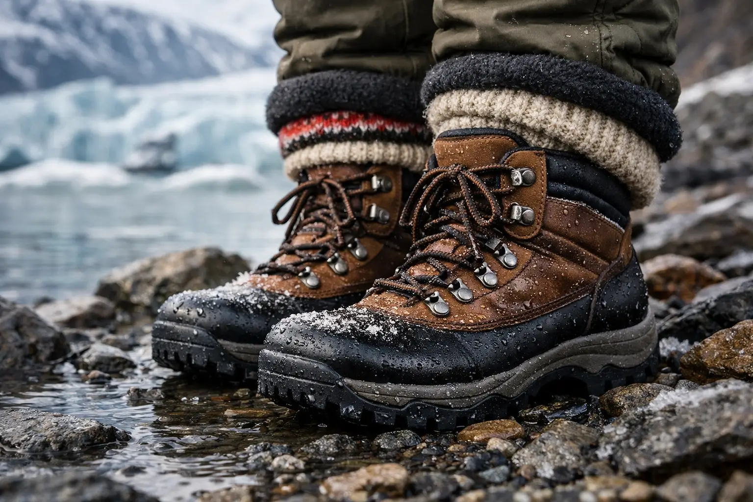 Waterproof Boots with Warm Layers