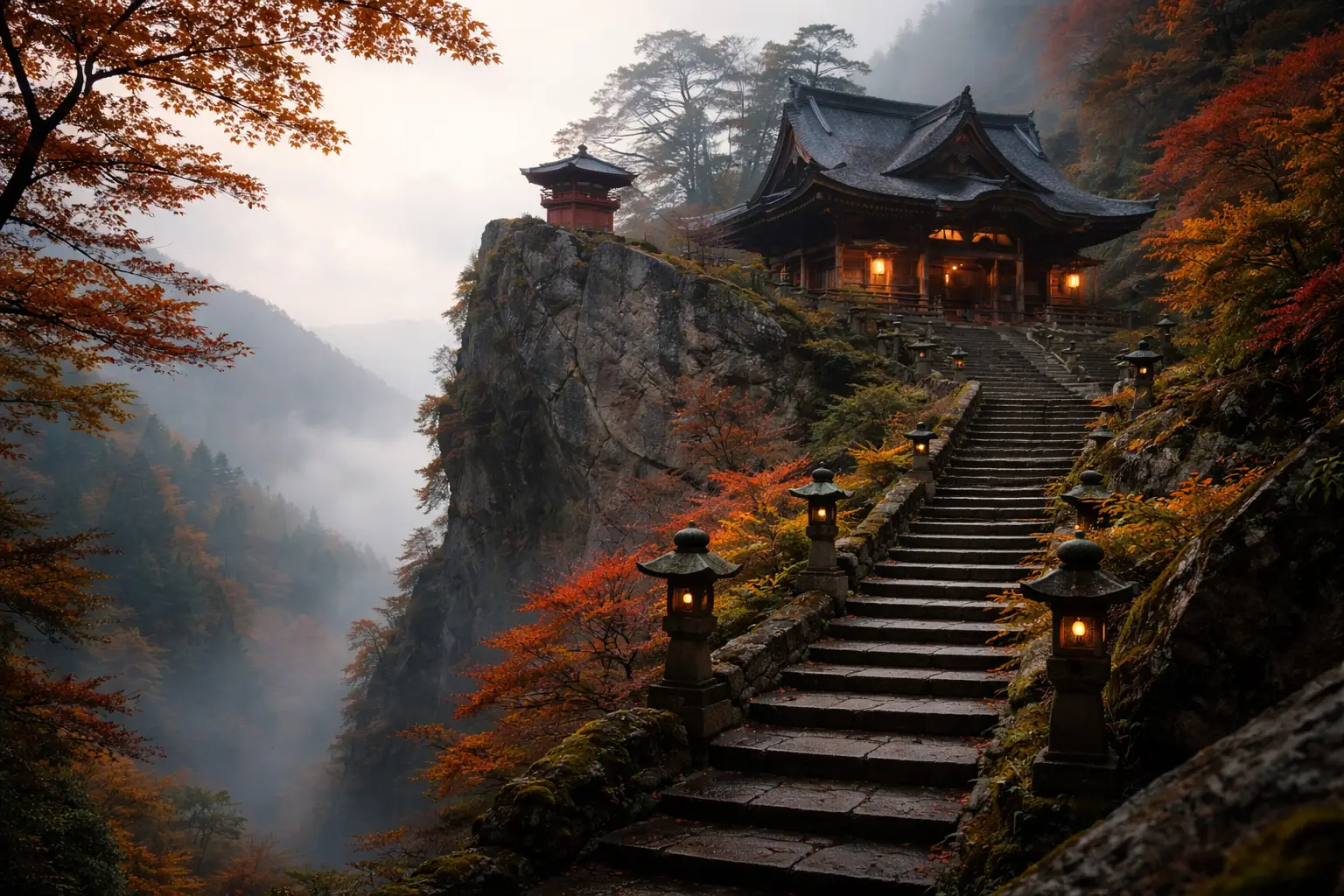 Yamadera Temple Mountain Climb