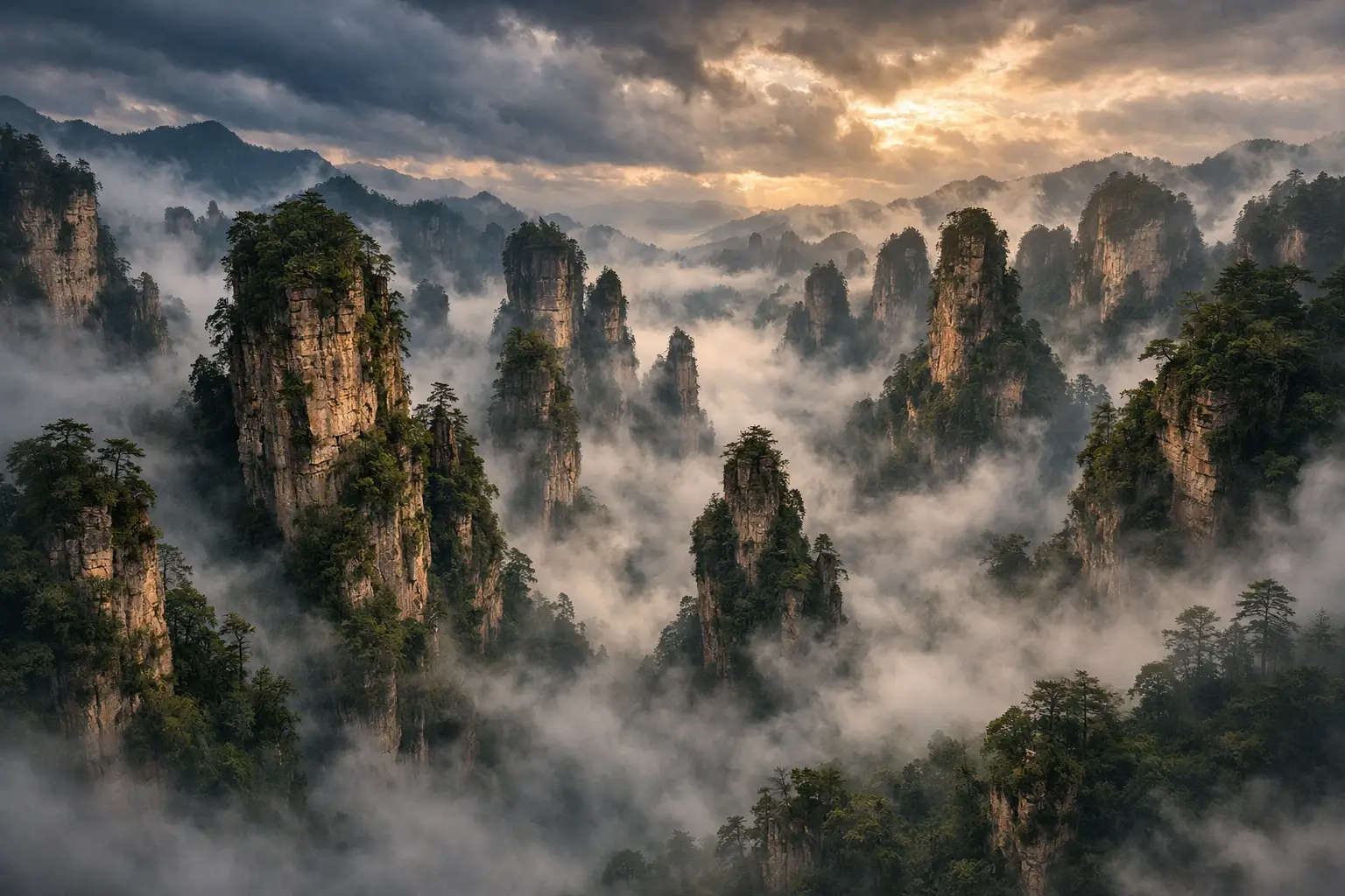 Zhangjiajie Mountains China