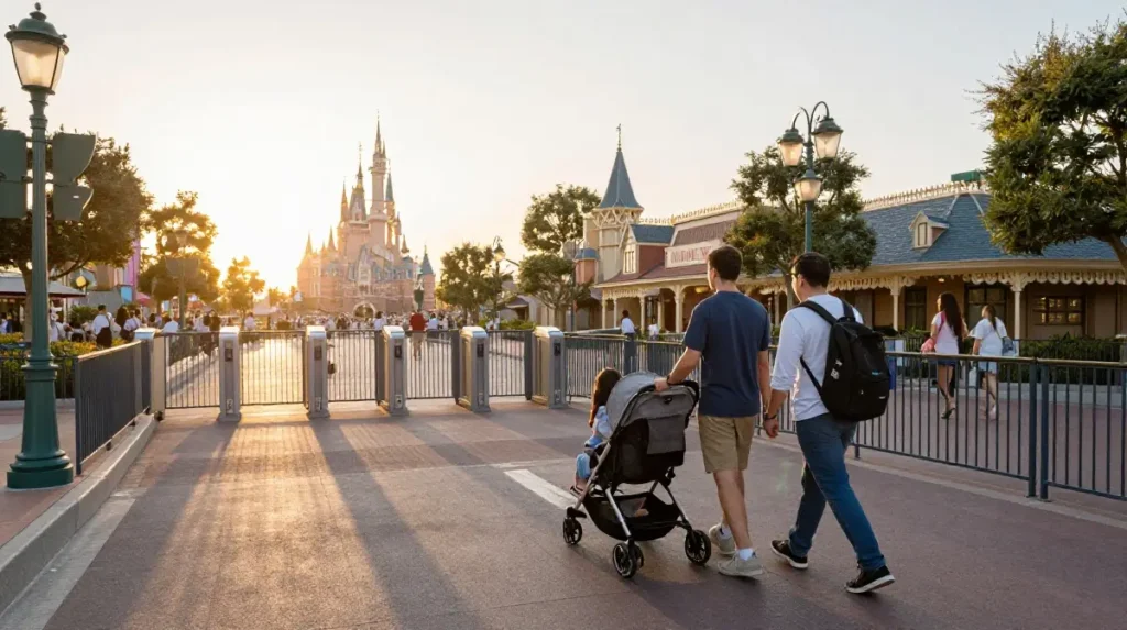 Arrive at Security 45 Minutes Before Park Opening