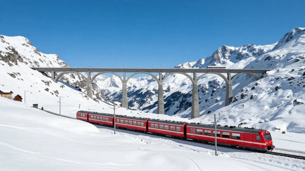 Bernina Express Train Journey